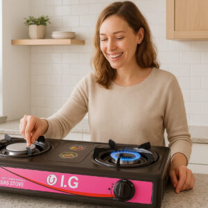 German Power Gas Cooker – Stainless Steel Smart Save Edition 🔥
